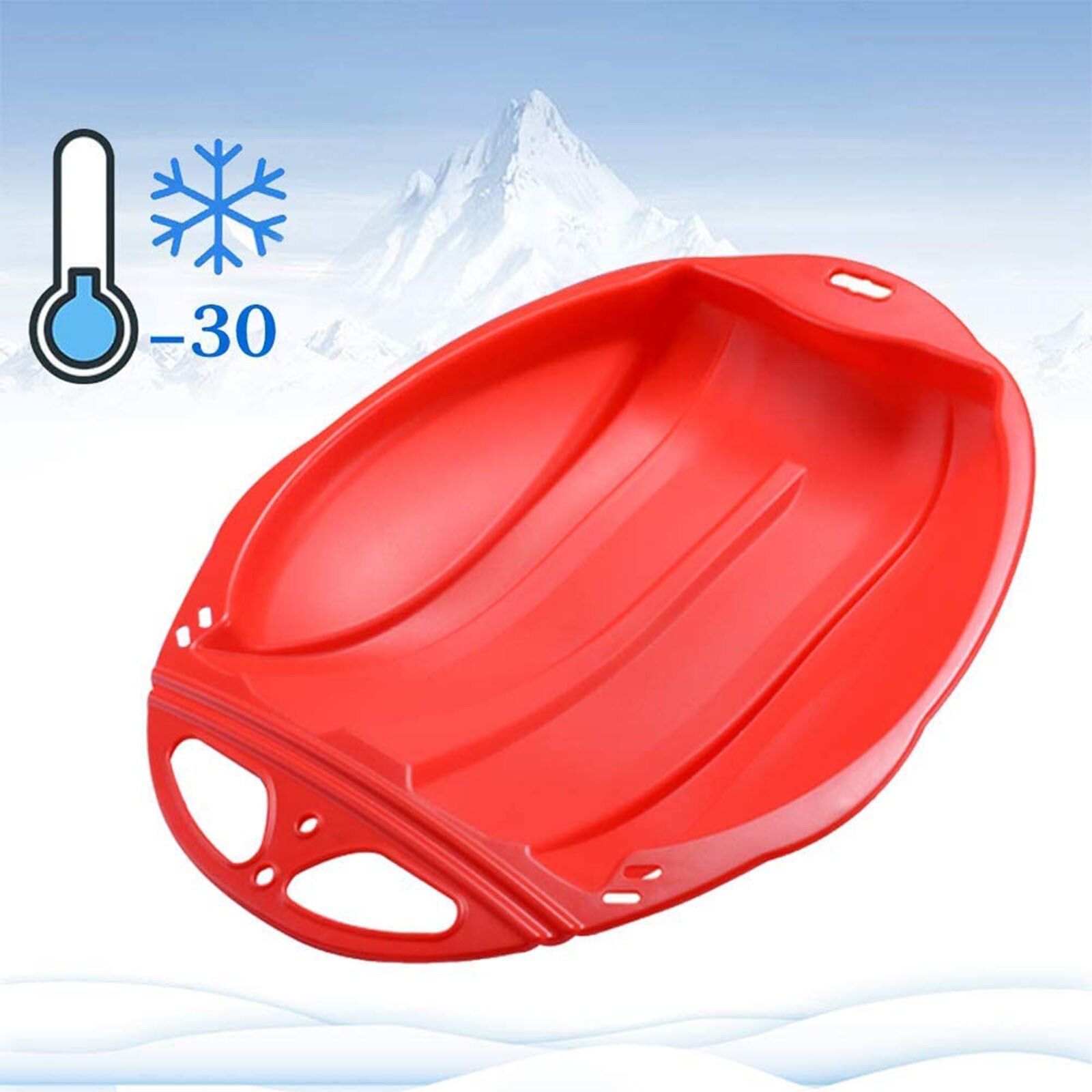 40# Snow Toy Winter Inflatable Ski Circle Ski Circle With Handle Durable Children Adult Snow Tube Skiing Thickened Floated Sled: RD