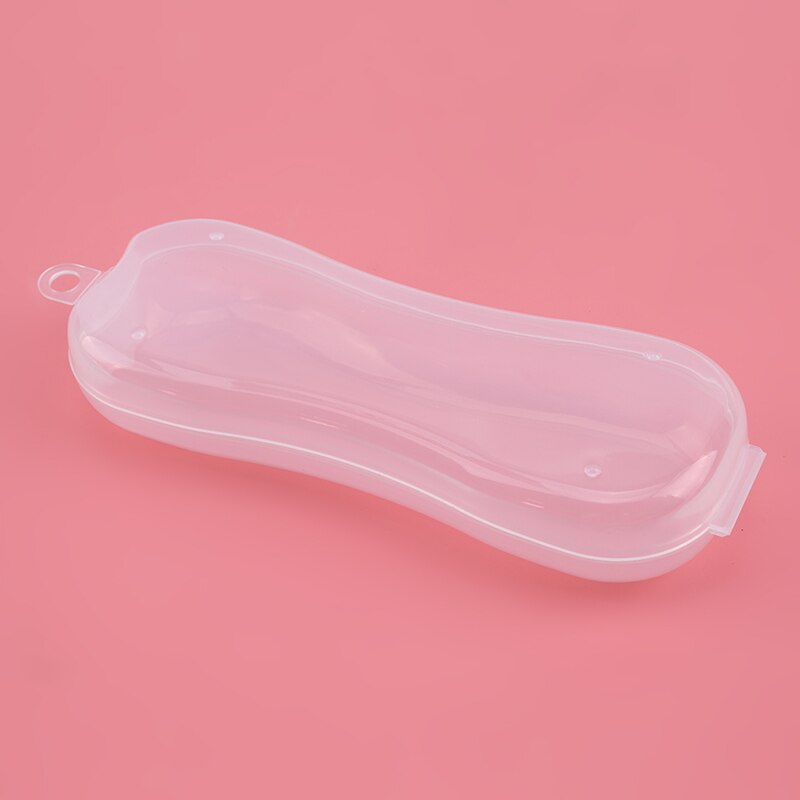 Baby Simple Spoon Storage Box Portable Transparent Plastic Tableware Case Spoon Fork Storage Box Cutlery Organizer Travel
