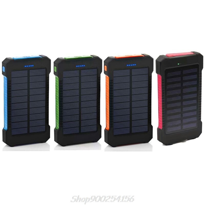 LED Dual USB Ports Solar Panel Power Bank Case Concise and vogue style Charger DIY Kits Box For Samsung Jy31 20