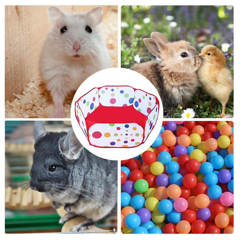 Pet Playpen Foldable Small Animals Cage Exercise Fence for Small Dog Cat Rabbits Hamster Toy Pool