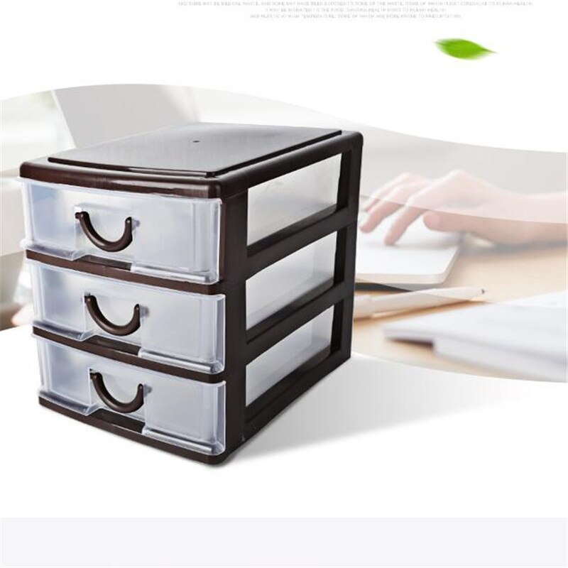 Table Storage Drawer Storage Box Multi Layers Plastic Makeup Container Office Organizer