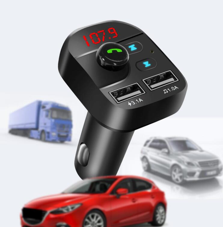 Bluetooth Fm-zender Handsfree Car Kit Draadloze Lcd MP3 Speler Usb Charger Auto Accessoires Handsfree Auto Fm Modulator