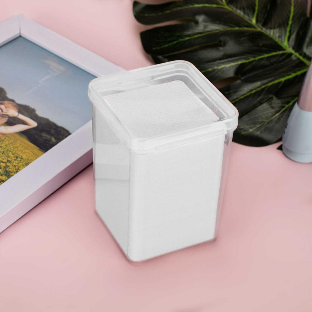 200Pcs/Box Cleaning Eraser Smooth Adhesive Remover Cotton False Eyelash Cleaner Paper Pad for Women