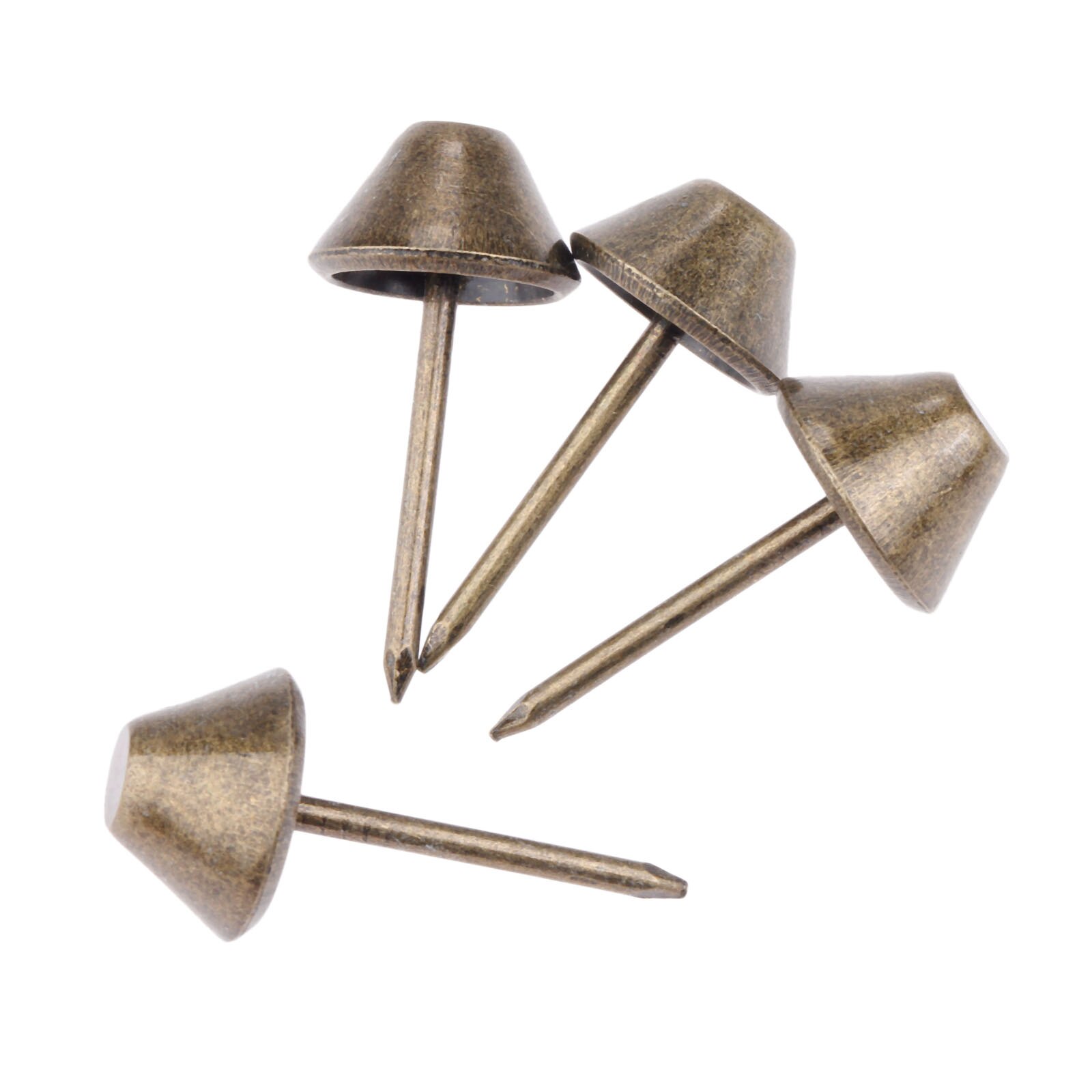 Tachuela decorativa con pasador para muebles, caja de madera de 11x17mm para tapicería de Bronce Antiguo, joyas para uñas, muebles, puertas de sofá, 50 Uds.