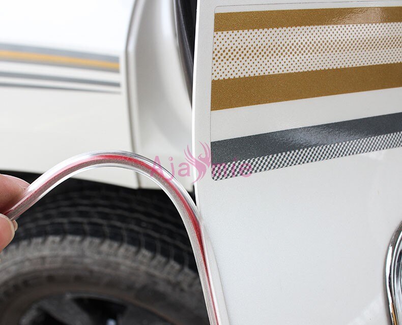 5M Car Door Edge Guards Trim Molding Protection Strips Scratch Protector For Toyota Camry Prado Corolla Prius RAV4 Accessories: Transparent  5M