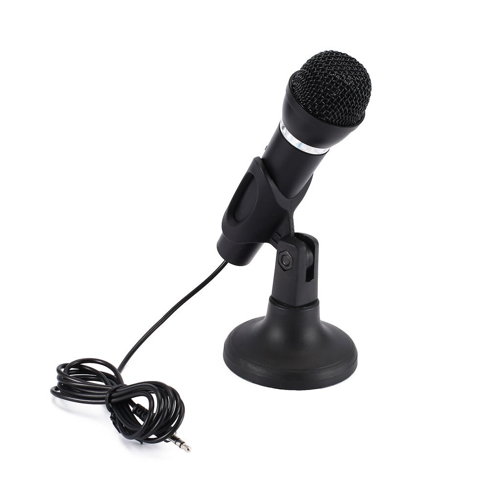Microphone Computer Condenser Studio Mic 3.5mm socket &amp; Play for Desktop Laptop for Online Chatting Recording Gaming