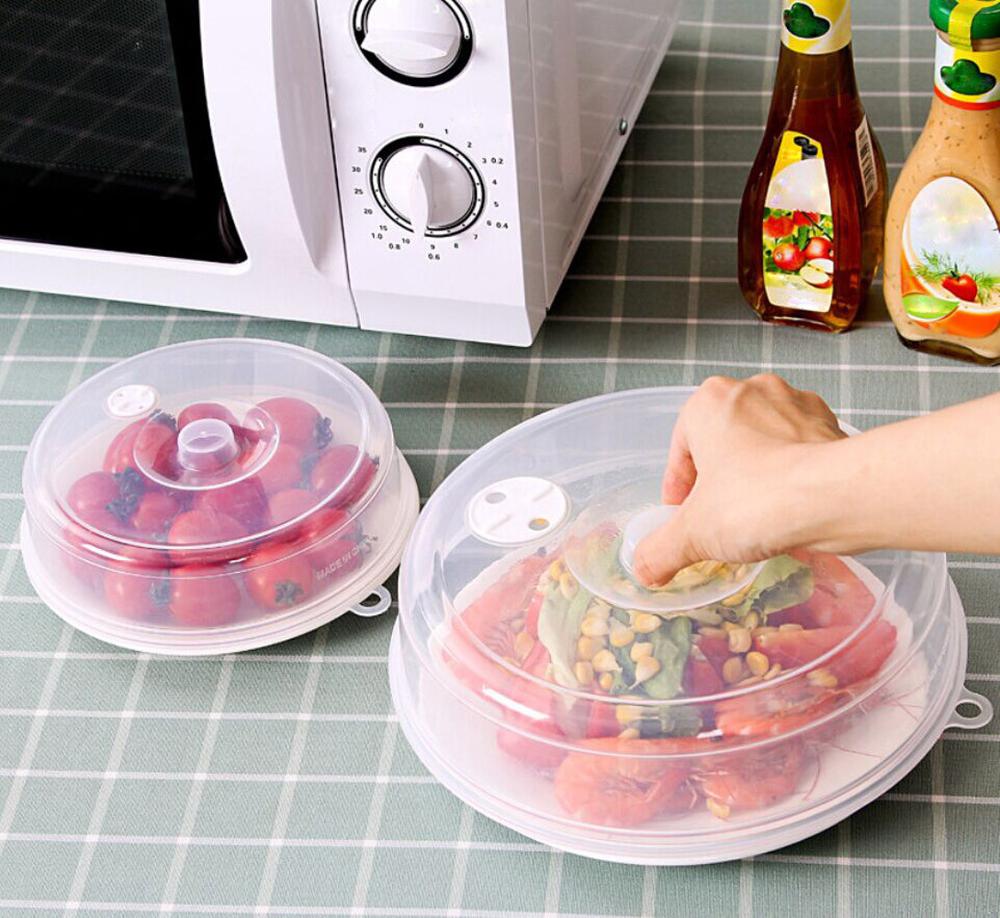 Voedsel Ploetert Guard Magnetron Hover Anti-Sputteren Cover Oven Olie Cap Verwarmde Verzegelde Plastic Cover Schotel Schotels Voedsel cover Fd
