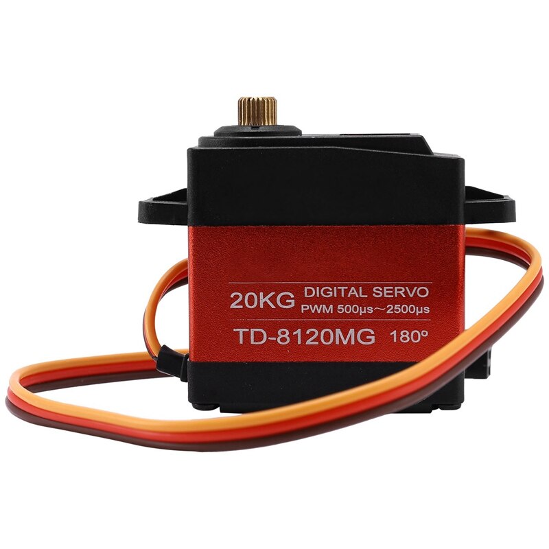 Servo-moteur 20kg 270° – Heemol Analogique Avec Engrenages Métal, étanche IP66, Compatible 4.8-8.4V Pour Voitures, Bateaux, Avions Et Robots RC