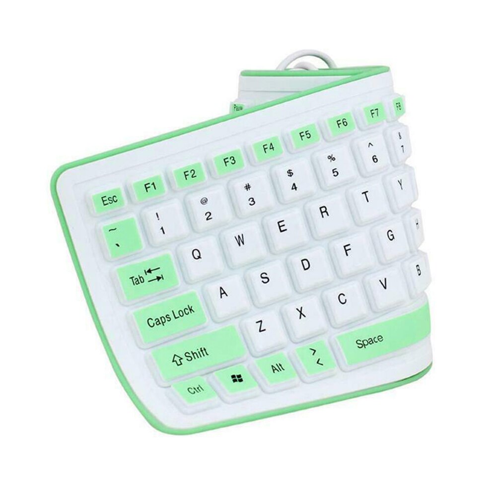 Foldable Silicone Keyboard USB Wired Flexible Soft Waterproof Keyboard Home Office SGA998