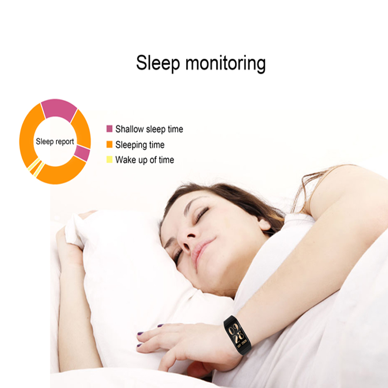 NAIKU écran couleur F1S Fitness Tracker tension artérielle Bracelet intelligent moniteur de sommeil rappel d'appel hommes montre pour iPhone 7 Huawei