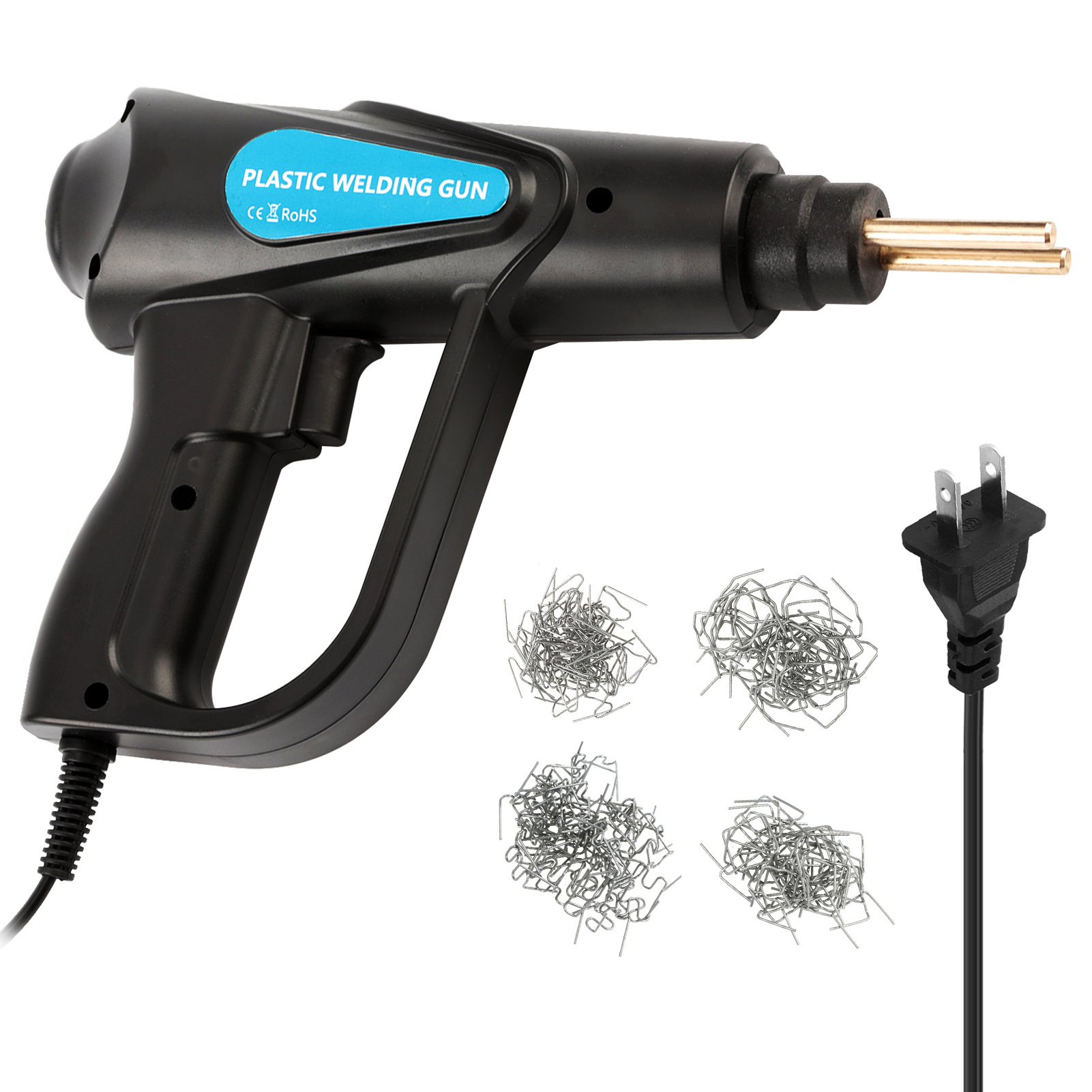 Plastic Welding Machine 70W Stapler Car Bumper Repair Kit Flat/Outside Corner/Inside Corner/Wave Staples Welding Repairing