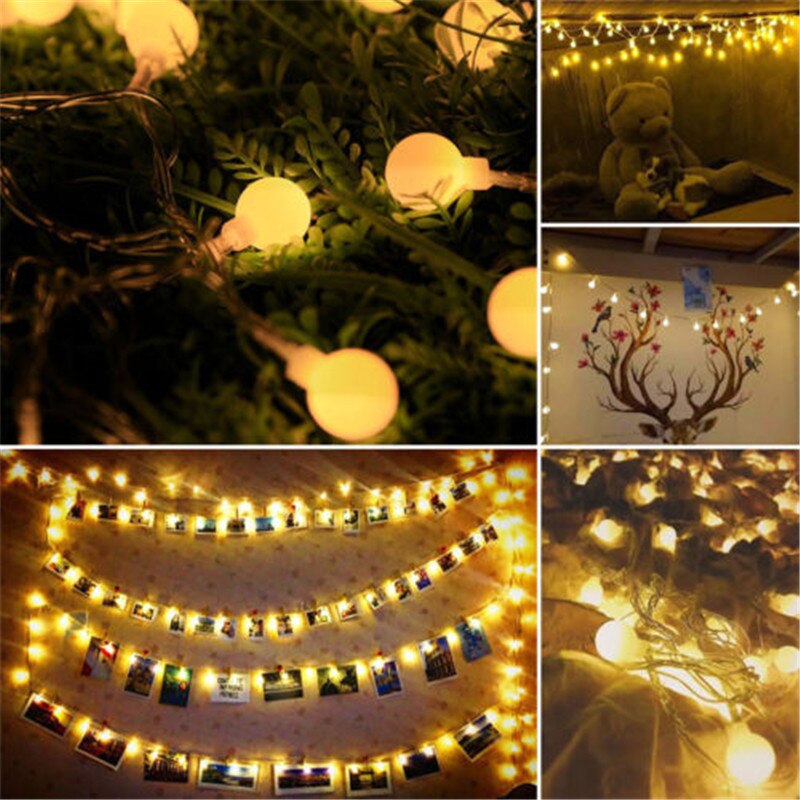 2M 20 LED Garland USB 5v Ball Fairy String Lights for Year Christmas Festival Party Wedding Lamp Home Decoration led light
