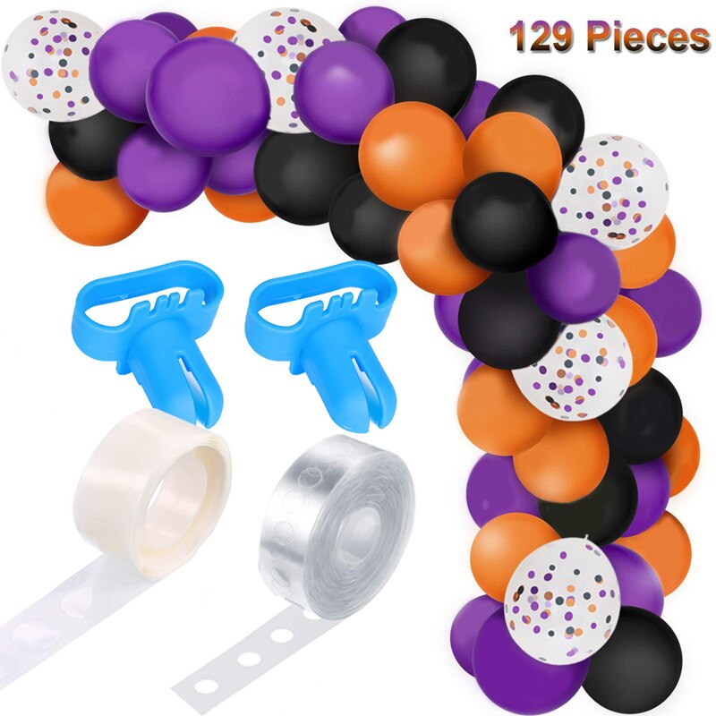 Halloween Palloncini arco Gonfiabili coriandoli Palloncino Giocattoli 3D PVC pipistrello Decorazione impostato per Esterno Interno Del Partito di Halloween Giocattoli: A-1