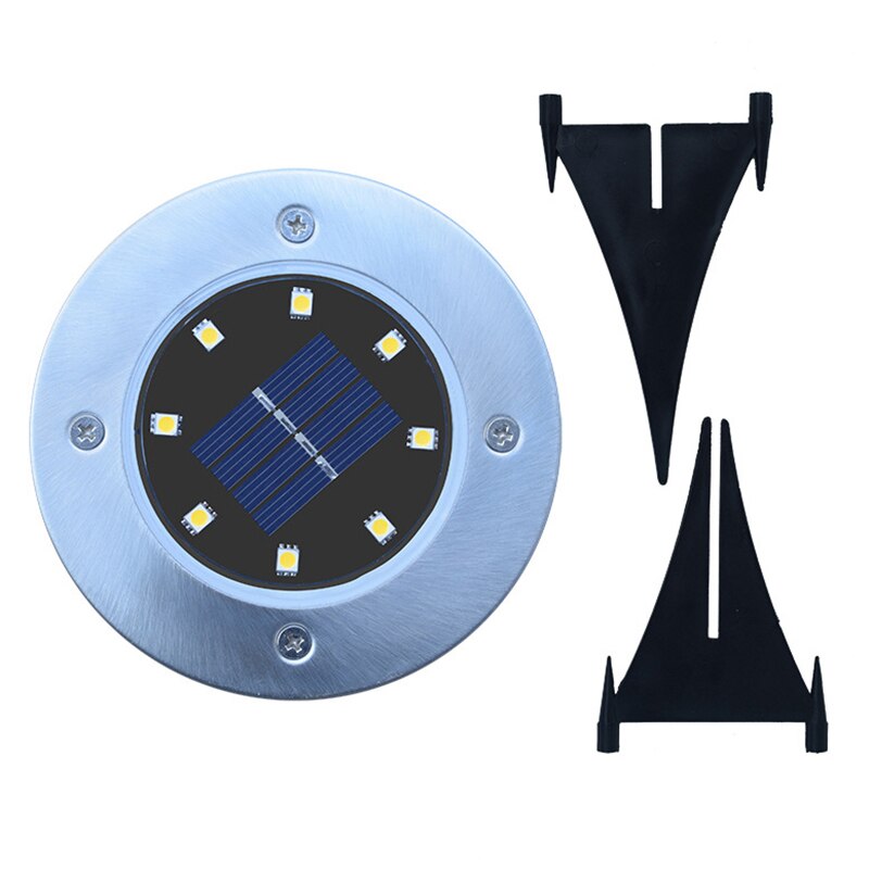 Waterproof Solar Power Ground Buried Lights Floor Outdoor Garden Lawn Path Lamp