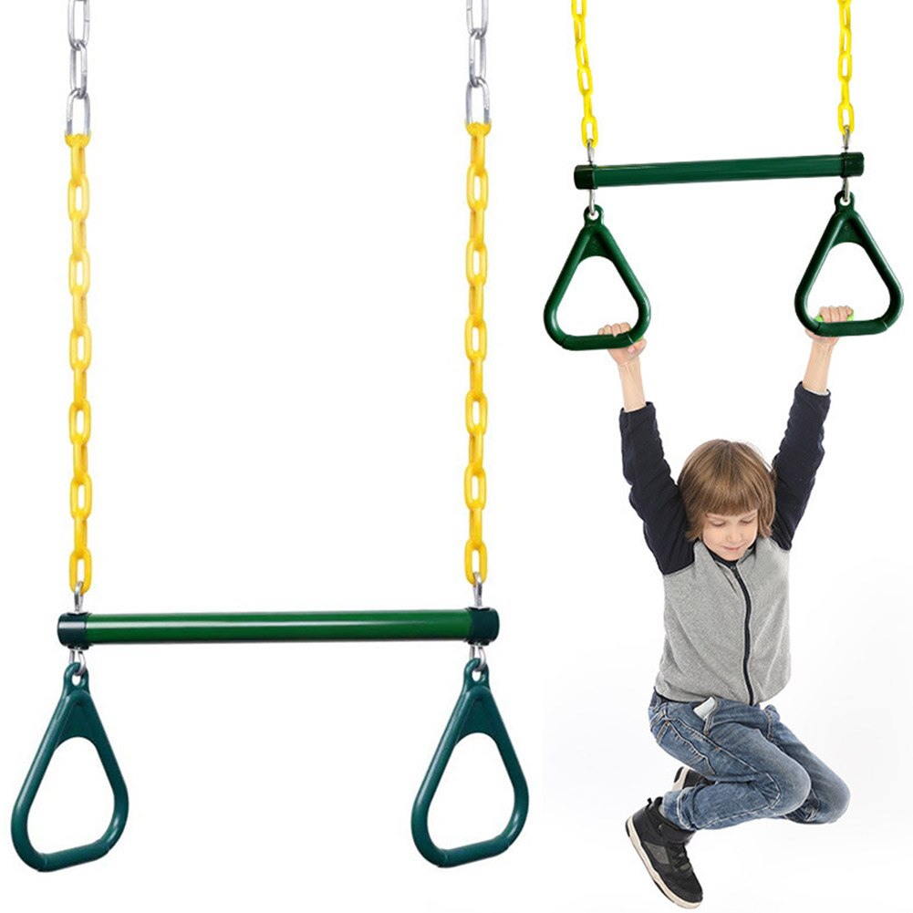 Verstärkte turngeräte für kinder, garten, outdoor und indoor, sportzubehör, trapezringe, robuste ausführung, verstellbar für erwachsene