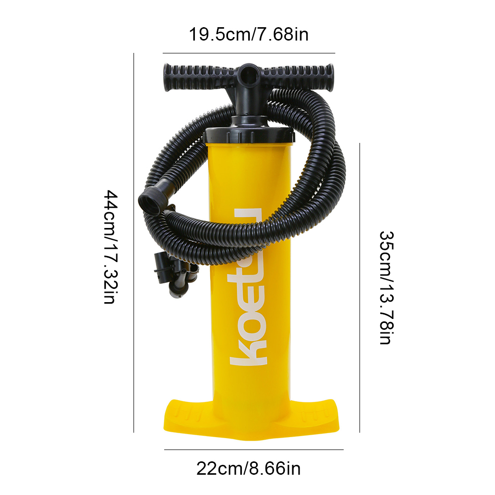 4L Kayak Air Pump Anti-Slip Portable Hand Pump Handheld Air Inflator Surfboard Manual Pump for SUP Surfboard Inflatable Boat
