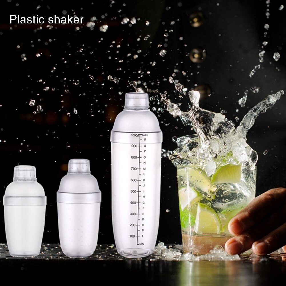 Pc Plastic Martini Cocktail Shaker Schaal Wijn Drank Mixer 350/530/1000 Ml Cocktail Mixer Drinken Party bar Bar Gereedschap
