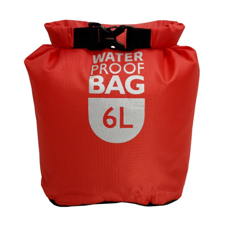 1pc worek wodoszczelny Dry Bag pakiet pływanie spływ kajakowy torby Trekking pływający żeglarstwo kajakarstwo żeglarstwo odporność na wodę suche worki: Red 6L