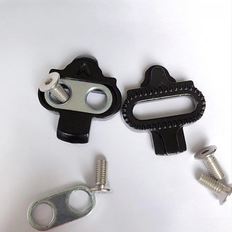 Mountainbike pedaler klampe cykling mtb cykel klampe sæt clip-in clips kit m/hardware møtrikker klamper spd pedaler plade cykel adgang