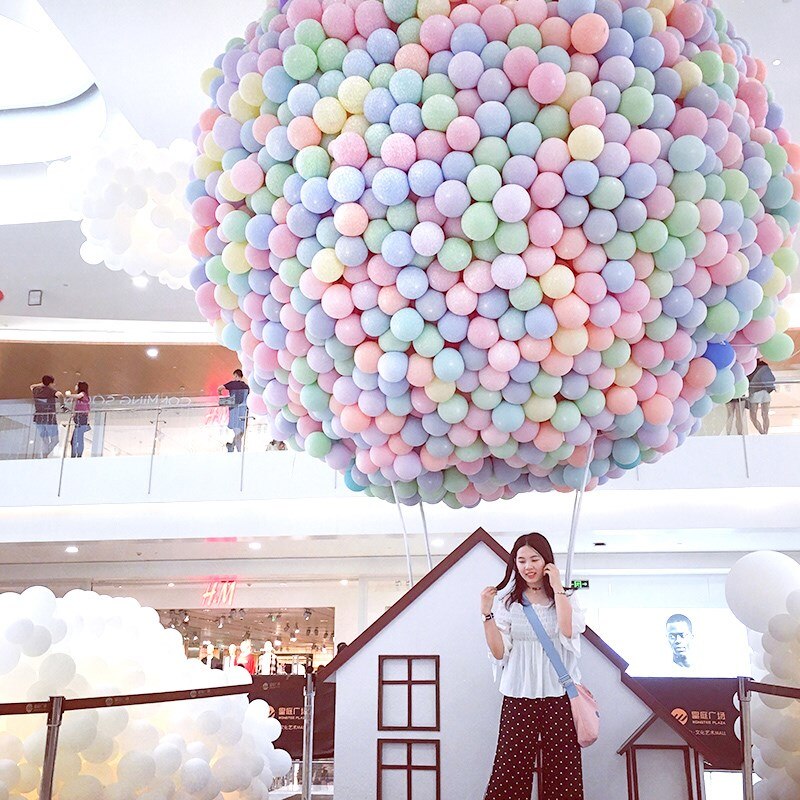 50 /100pcs 10inch Multicolor Pastel Candy Balloons Wedding Baloons Round Macaron Balloon Arch Decoration BirthdayParty Balloons