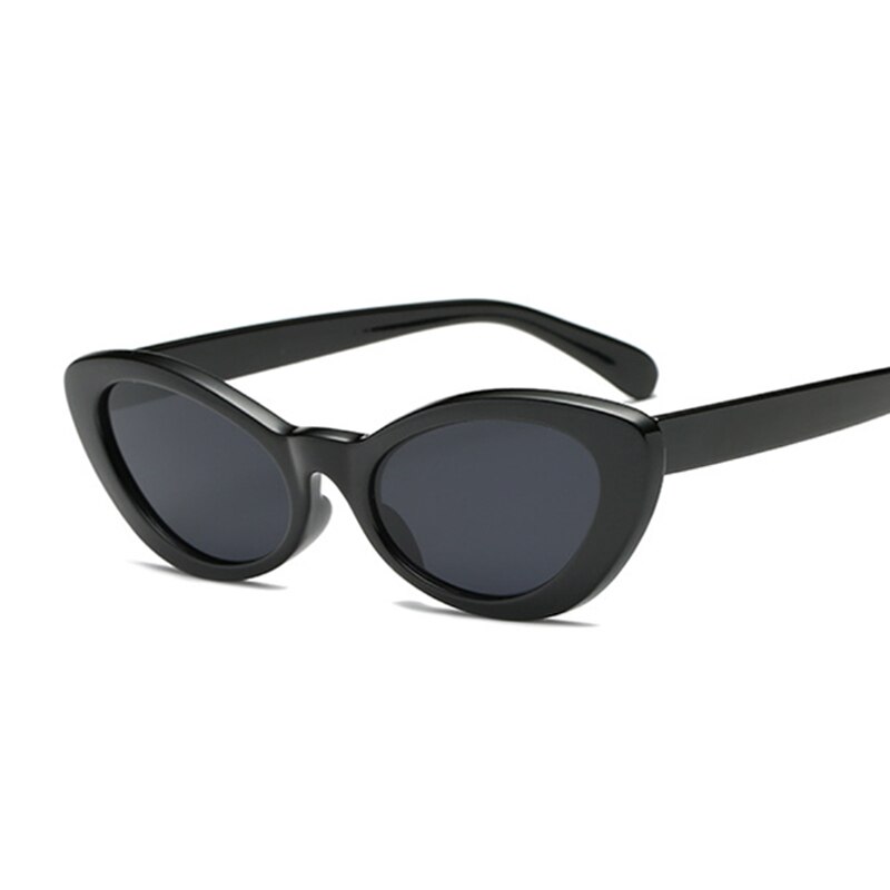 Små ovale solbriller kvinder cat eye brand vintage retro skinny cateye stel bittesmå solbriller kvindelige nuancer