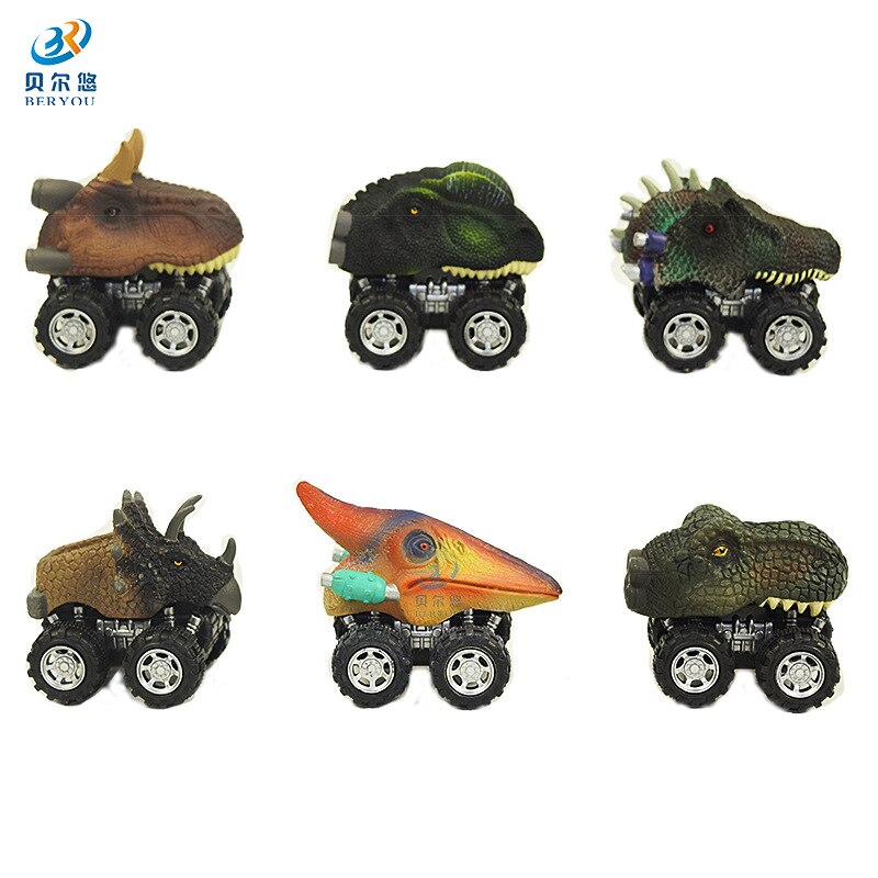 Cross Grens Voor Model Dinosaurus Speelgoed Pull Back Auto T-Rex Model Speelgoed Ras Auto Kinderen Dag Speelgoed in Bulk