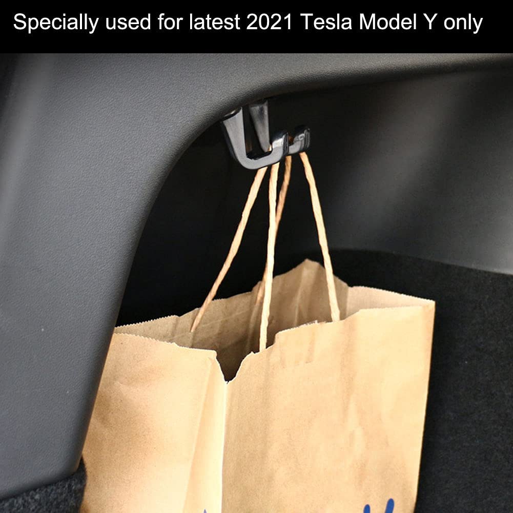Rastp-til tesla modell  y 1 stk bagasjeromskrok bilhenger bagasjerom handleposer bagkrok bagasjerom hanskeveske krok rs-lkt 086