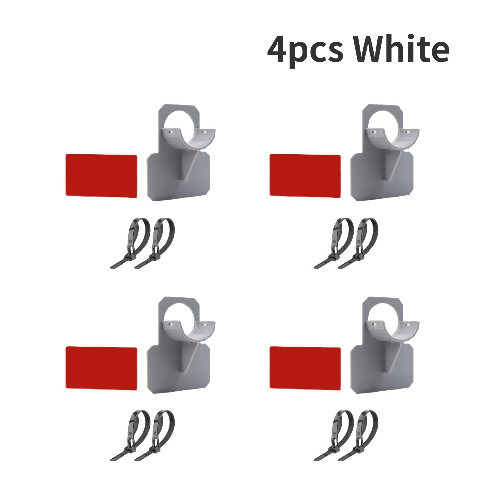 Soporte para tubería de piscina, accesorio para Bestwa Intex, salida de manguera sobre el suelo con brida de cables, 2-10 piezas, 30-38mm: 4pcs White