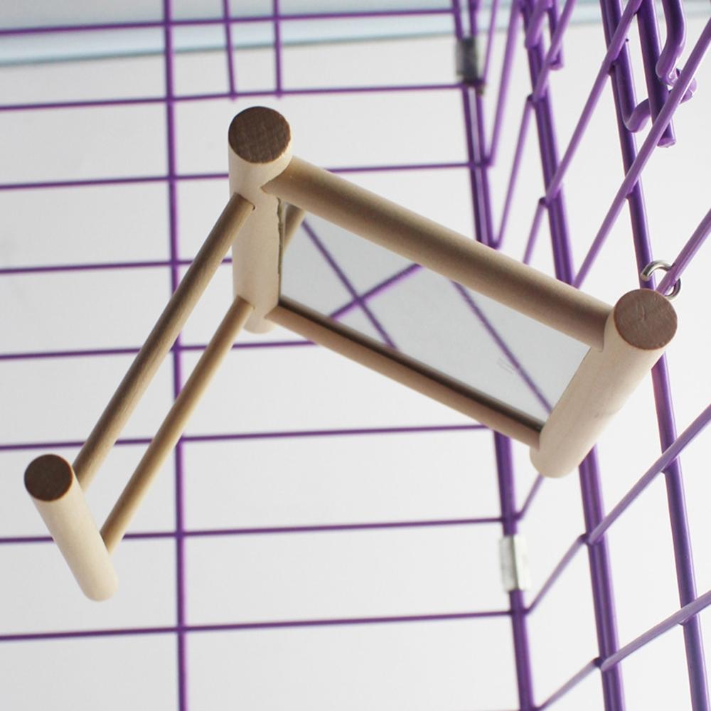 2 Stück Spiegel Spielzeug Für Vögel - Papageien Spiegel Orange 23,5x15cm