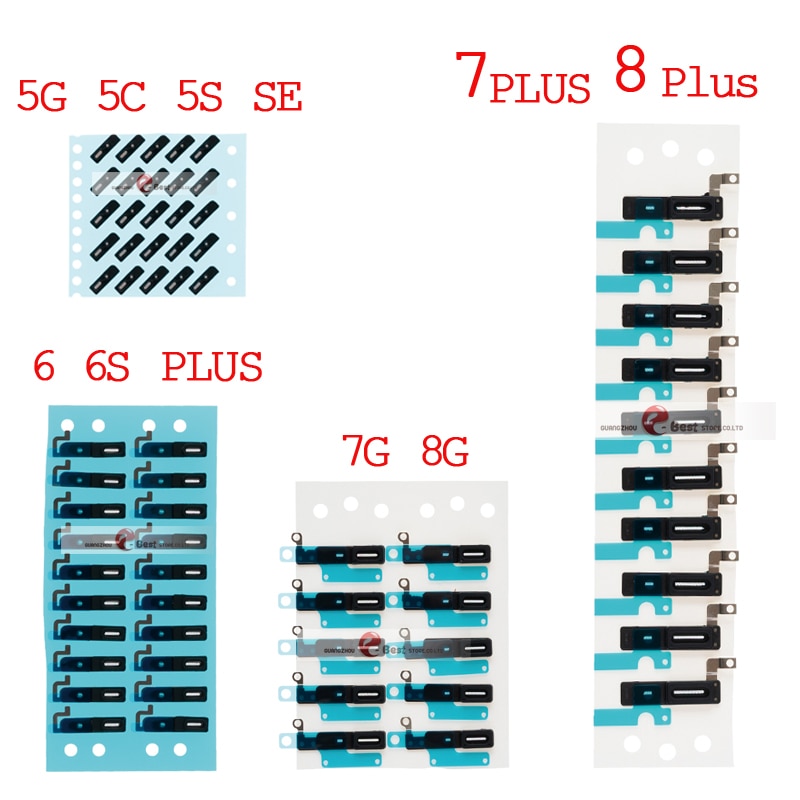 Fone de ouvido adesivo de alta qualidade 5, pçs/lote, anti poeira, tela de malha para iphone 6p 6s 6s plus substituição 7p 8 8p x