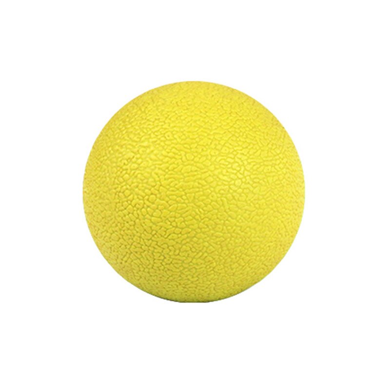 65mm tpe fitness massageboll hockey lacrosseboll avslappning självmassage träning fascia träning färgglad träning: Gul