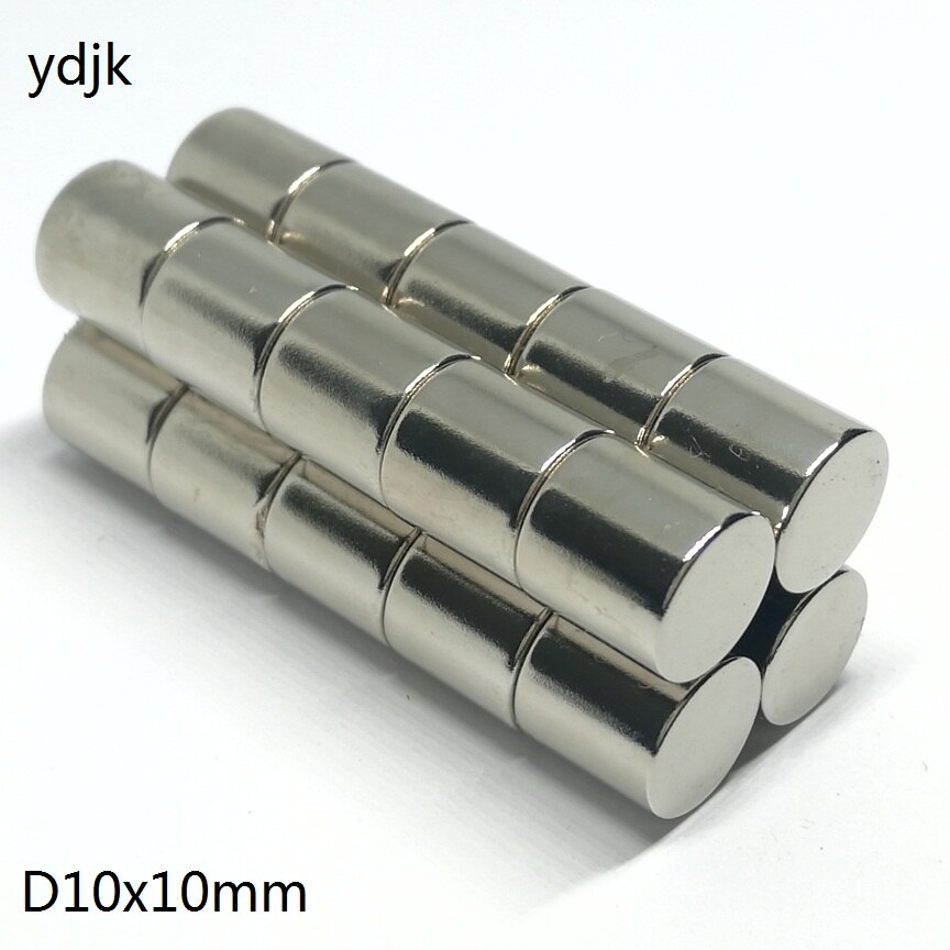 10 Stks/partij Schijf Neodymium Magneet 10*10 Disc Sterke Mm N35 Magneet 10X10 Ndfeb Magneet 10 X 10