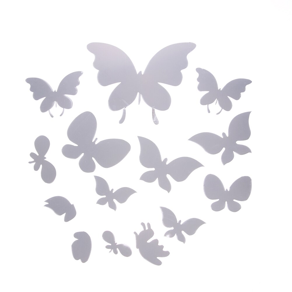 Removable Crystal Acrylic Mirror 3D Wall Decals DIY Stickers Christmas Party Wedding Home Decors fridge Wall Decal