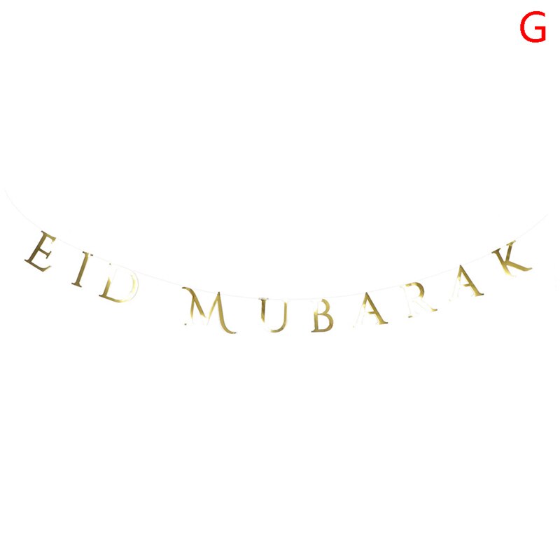 Eid Mubarak Banner Ramadan Papier Cup Moslim Islamitische Tissue Party Diy Decor: G