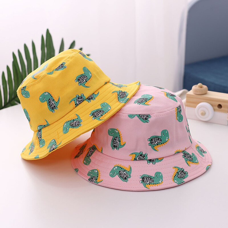 Leuke Dinosaurus Baby Emmer Hoed Lente Zomer Leuke Baby Boy Cap Strand Outdoor Peuter Kids Zonnehoed Kinderen Hoed Visser