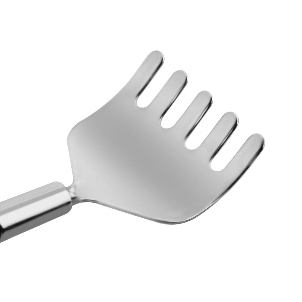 1 pieza práctica espátula telescópica extensible en la espalda clip de bolígrafo de acero tapón de la columna vertebral bolsillo rascador masaje Kit de herramientas de maquillaje