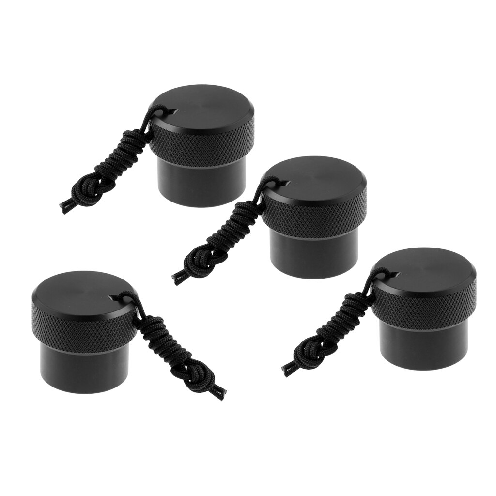 Universal dykkerdykk din regulator tankventil gjenget støvplugghette, pakke  of 4