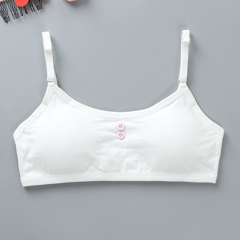 Ropa interior de algodón para niñas de 12 años, Top de entrenamiento, camiseta sin mangas, sujetador para adolescentes, 3 uds.
