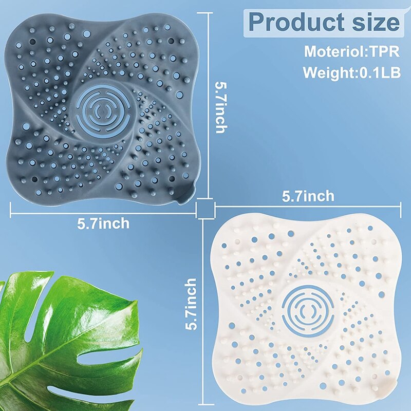 2-Piece Drain Cover, Hair Extension, Shower Drain, Shower Drain With Suction Cup, Shower Drain, Hair Extension