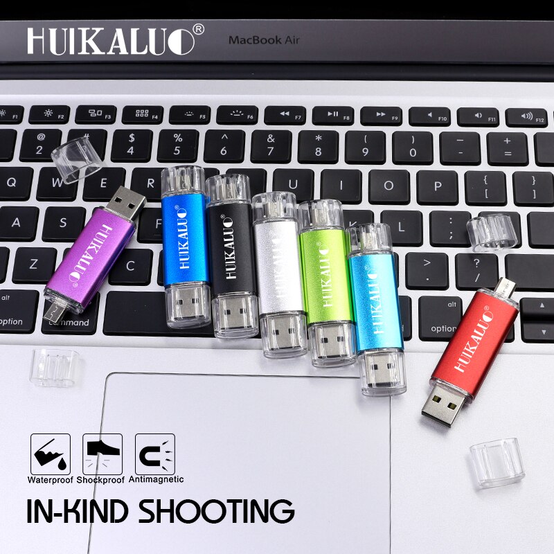 Unidad flash USB de alta velocidad, Memoria OTG de alta velocidad, 64 GB, 32 GB, 16 GB, 8 GB, 4 GB, almacenamiento externo, doble aplicación, Micro USB