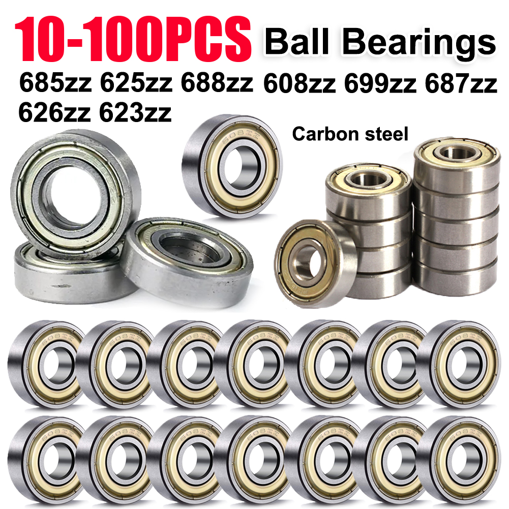 10-100 stücke Kugellager 608zz 623zz 624zz 635zz 626zz 688zz für Skateboard 3D-Drucker Schlittschuh hoch Kohlenstoff Stahl Miniatur Lagerbier