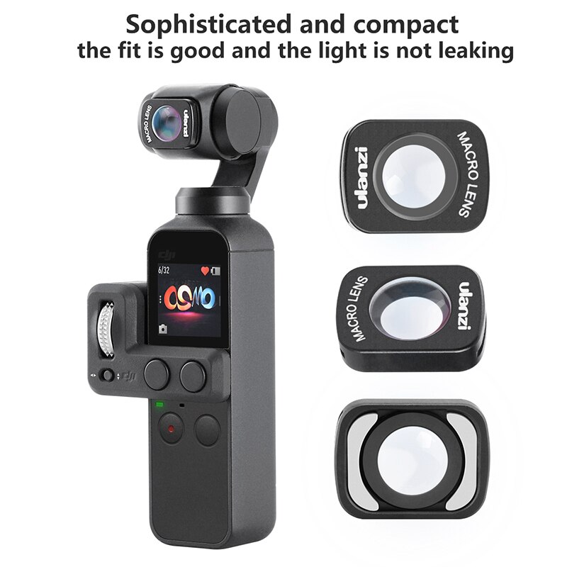 Ulanzi OP-6 10X Struttura Magnetica Obiettivo Macro per DJI OSMO Tasca Giunto Cardanico Della Macchina Fotografica A Più Strati di Vetro Ottico Giunto Cardanico Accessori