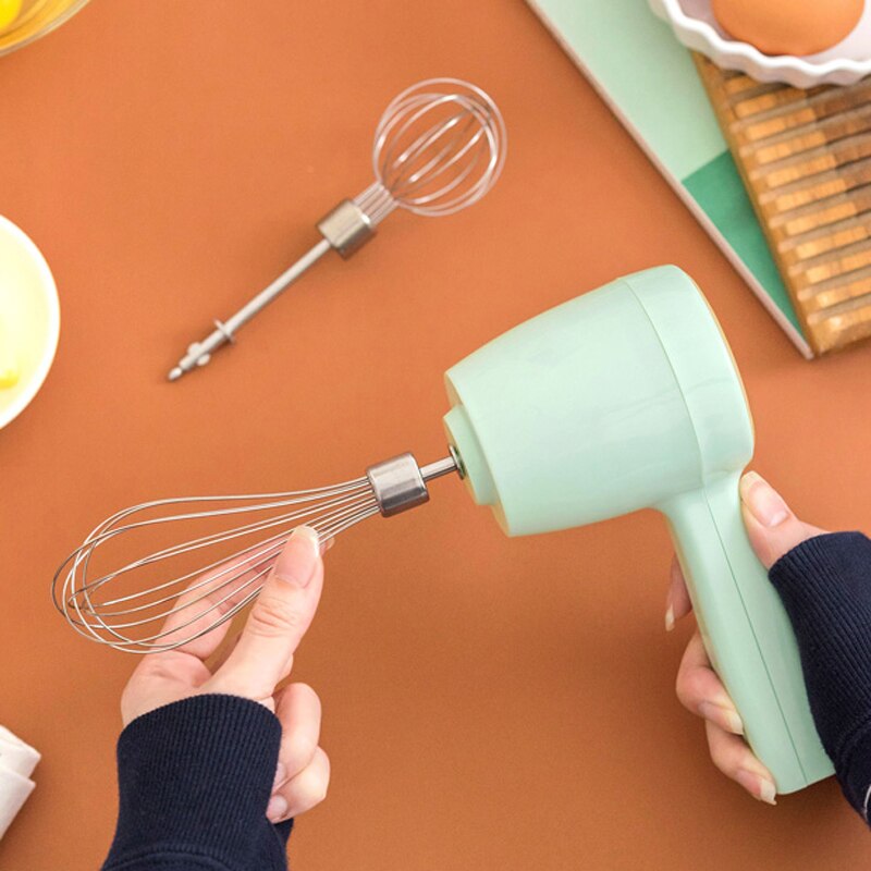 Wireless electric whisk household small mute automatic mini multi-function baking mixing charging type