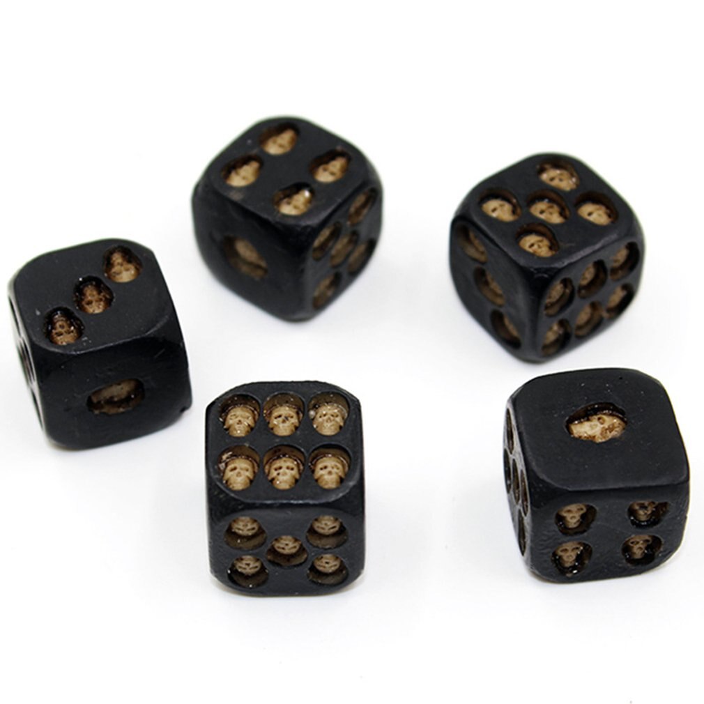 Skull Bones Dice Zes Zijdige Skelet Dobbelstenen Club Pub Party Game Speelgoed Hars Dobbelstenen Voor Kinderen Volwassenen