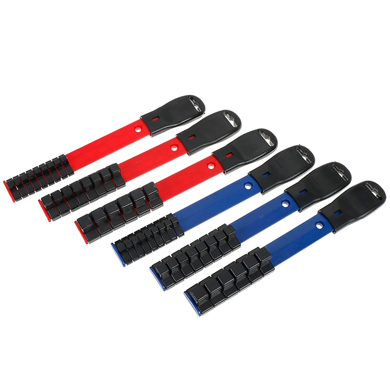 1Pcs 1/4" 3/8" 1/2" Smart Drive Socket Tray Rail Rack Storage Holder Organizer Tool Plastic