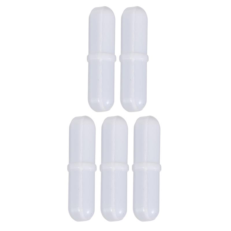 Barra magnética cilíndrica para laboratorio, agitador, mezclador, barras de agitación, escuela, 5 piezas: Negro