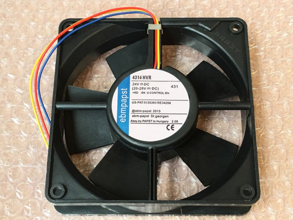 For ebm-papst 4314HVR 4314 HVR DC 24V 8.2W 120x120x32mm Axial flow Server Cooling Fan