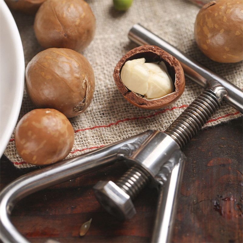 Manual Macadamia Nut Opener Dried Fruit Cracker Walnut Nutcracker Nut Sheller Nut Opening Tools Kitchen Accessories