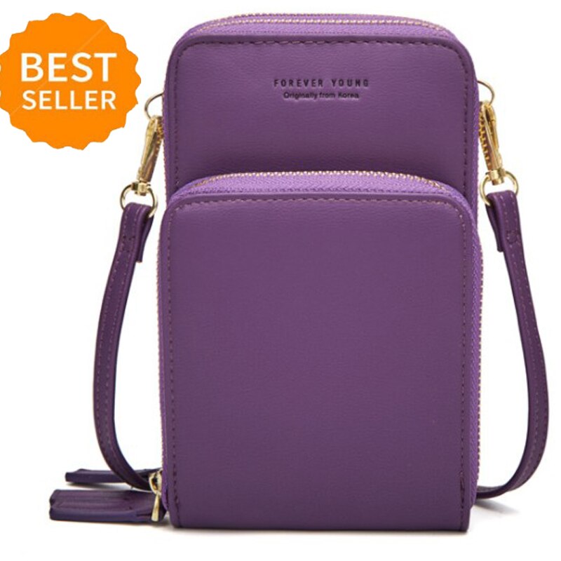 Small Crossbody Cell Phone Purse for Women Mini Messenger Shoulder Bag Wallet with Credit Card Slots