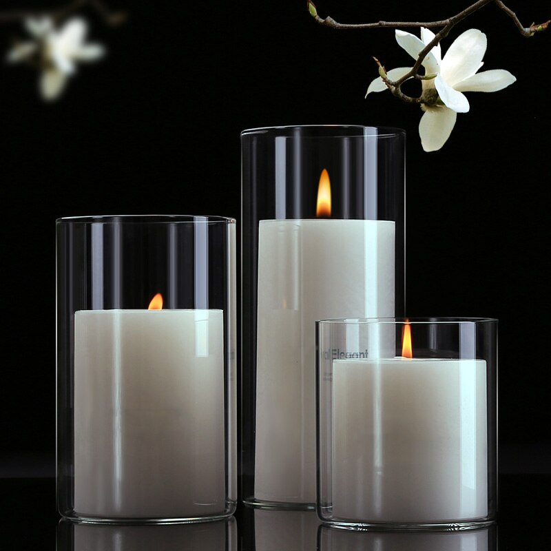 Glass Candle Holders Candelabra Wedding Candle Holder Nordic Home Decor Wedding Glass Candelabra Centerpieces Candle Stand